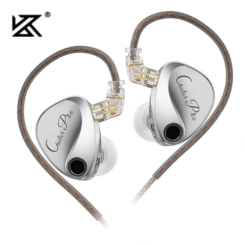 Type C Wired Earphones With Mic - Kz castor pro em fones de